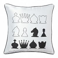 подушка с шахматами chess white в Нижневартовске