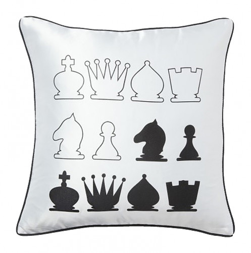 подушка с шахматами chess white в Нижневартовске