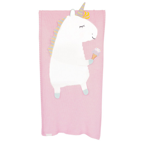 плед единорог 60*120 св.астра+белый в Нижневартовске