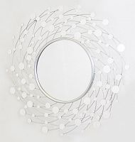 зеркало-солнце серебряное большое в витой раме elara в Нижневартовске