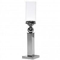 подсвечник серебряный со стеклом на пьедестале, 54 см в Нижневартовске