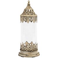 подсвечник золотой с крышкой и резьбой «мурано», 33 см в Нижневартовске