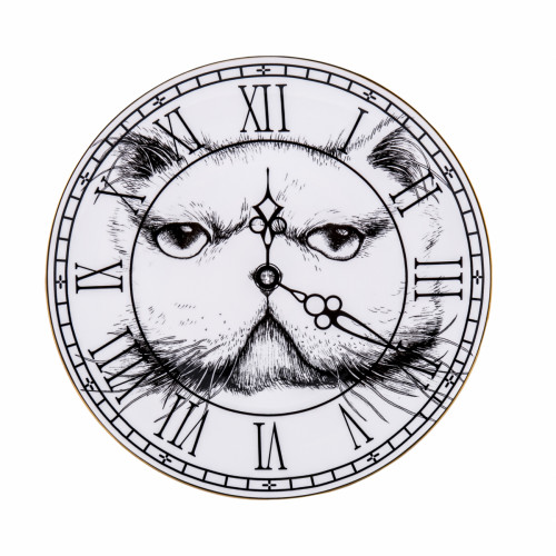 тарелка кот на циферблате в Нижневартовске