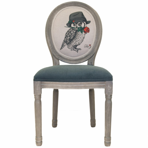 стул volker owl серо-синий в Нижневартовске