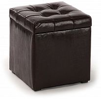 пуф шарм-дизайн люкс с ящиком коричневый в Нижневартовске