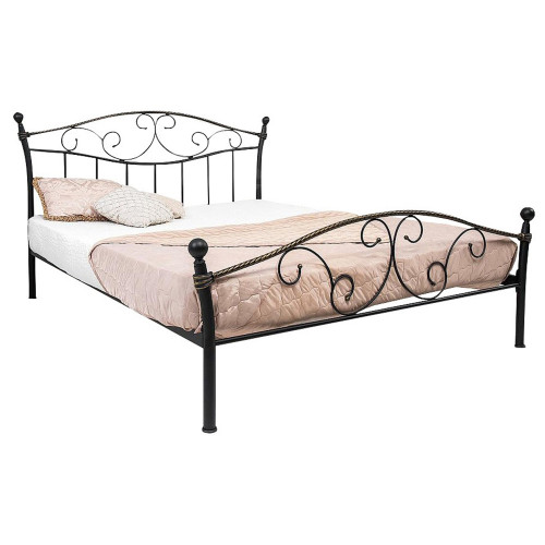 кованая двуспальная кровать 160х200 gold в Нижневартовске