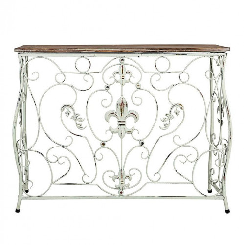 консоль королевская лилия белый антик в Нижневартовске