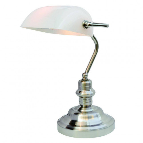настольная лампа arte lamp banker a2491lt-1ss в Нижневартовске