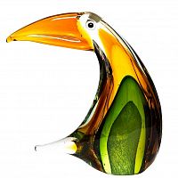 статуэтка пеликан желто-зеленая 15х7х18 в Нижневартовске