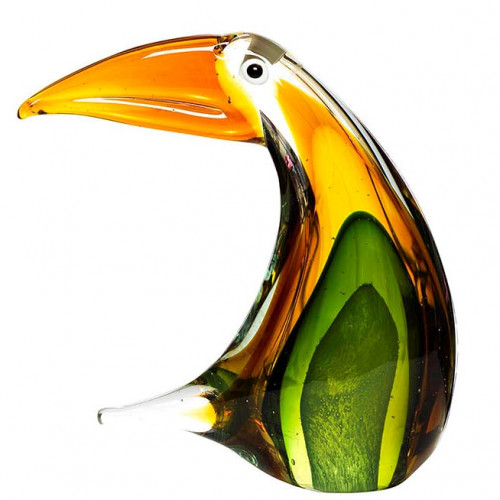 статуэтка пеликан желто-зеленая 15х7х18 в Нижневартовске