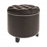 пуф круглый modena brown коричневый в Нижневартовске