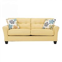 диван lucia двухместный прямой желтый в Нижневартовске