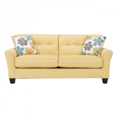 диван lucia двухместный прямой желтый в Нижневартовске