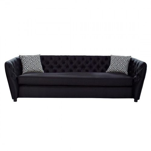 диван gd-zw-52803 трехместный прямой черный в Нижневартовске