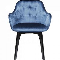 стул мягкий с подлокотниками lady синий в Нижневартовске