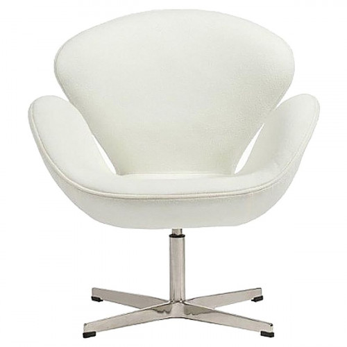кресло swan chair кашемир белое в Нижневартовске