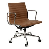 кресло eames style коричневая кожа в Нижневартовске