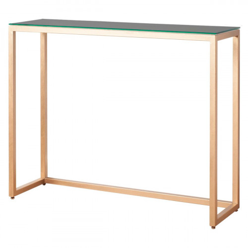 консоль с темной стеклянной столешницей, золото в Нижневартовске