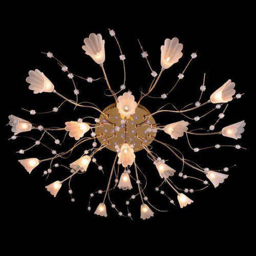 потолочная люстра eurosvet 4829/19 золото/синий+красный+фиолетовый в Нижневартовске