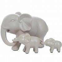 статуэтка набор слонов, цвет бежевый в Нижневартовске