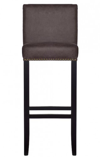 стул барный алькантара коричневая 45х54х99 см в Нижневартовске