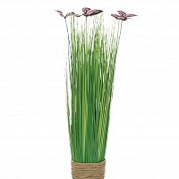 стебли травы с бабочками на плетеной основе 40 см (крас.) (6) в Нижневартовске