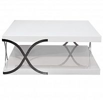 стол журнальный edwardo белый, хром в Нижневартовске