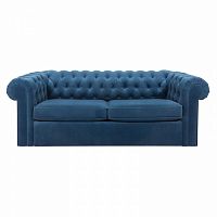 диван chesterfield прямой синий в Нижневартовске