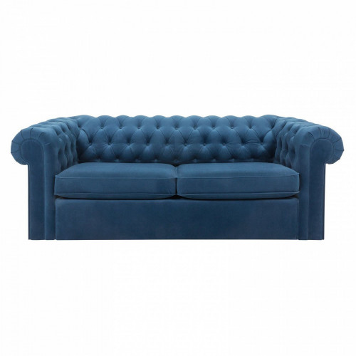 диван chesterfield прямой синий в Нижневартовске