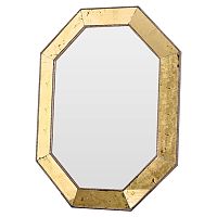 зеркало золотое восьмиугольное в состаренной раме aristocrat gold в Нижневартовске