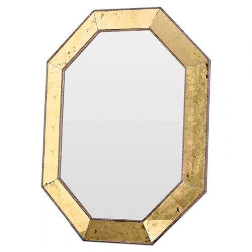 зеркало золотое восьмиугольное в состаренной раме aristocrat gold в Нижневартовске