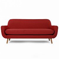 диван jonah трехместный прямой красный в Нижневартовске