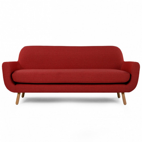 диван jonah трехместный прямой красный в Нижневартовске