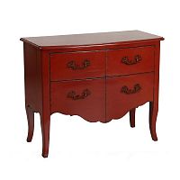 комод средний флоранс фасад: желтая черешня, с состариванием, глянцевый лак, без направл в Нижневартовске