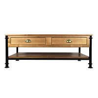 стол журнальный industrial маленький коричневый в Нижневартовске