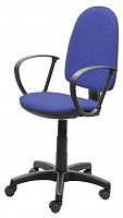 кресло компьютерное престиж ткань, цвет сине-чёрный в Нижневартовске