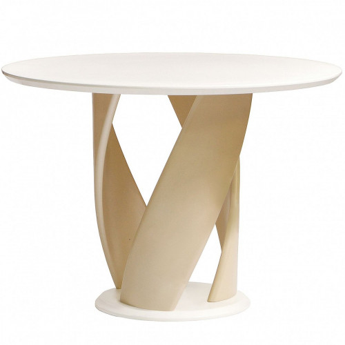 стол обеденный virtuos d подстолье: береза выбеленная, столешница: белая эмаль в Нижневартовске