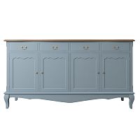 голубой комод leontina с ящиками и дверками голубой в Нижневартовске