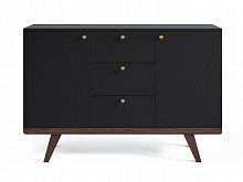 комод thimon v2 темный дуб чёрный гравировка 12 в Нижневартовске