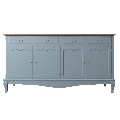 голубой комод leontina с ящиками и дверками голубой в Нижневартовске