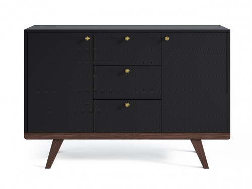 комод thimon v2 темный дуб чёрный гравировка 12 в Нижневартовске