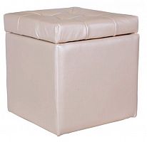 пуф шарм-дизайн квадро с ящиком беж в Нижневартовске