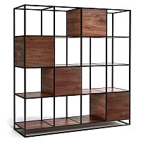 стеллаж kvadra 4 black американский орех в Нижневартовске