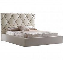 кровать двуспальная 160х200 бежевая kalibry в Нижневартовске