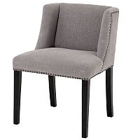 стул обеденный st. james серый с черными ножками от eichholtz в Нижневартовске