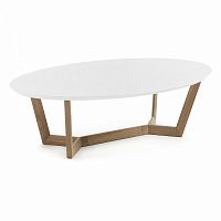 журнальный столик surf белый овальный от la forma (ex julia grup) в Нижневартовске