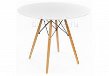 стол деревянный eames style 90 см белый в Нижневартовске