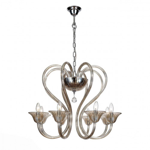 люстра дизайнерская spoliation коричневая, хром в Нижневартовске