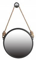 зеркало круглое на подвесе диаметр 50 см iron and rope в Нижневартовске