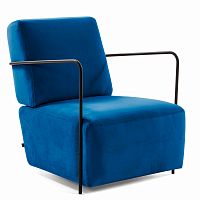кресло gamer бархат темно-синий от la forma (ex julia grup) в Нижневартовске